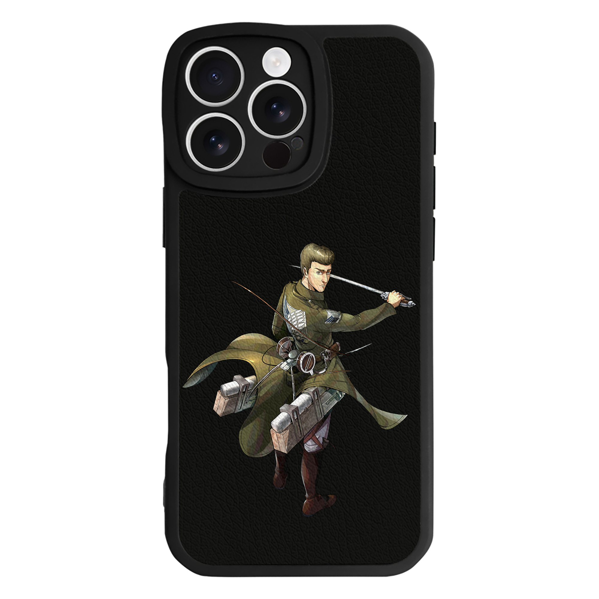 （画像用） 進撃の巨人 Attack on Titan 【iPhone 16シリーズ対応】シリコンスマホケース（レザー調） 材質：シリコン